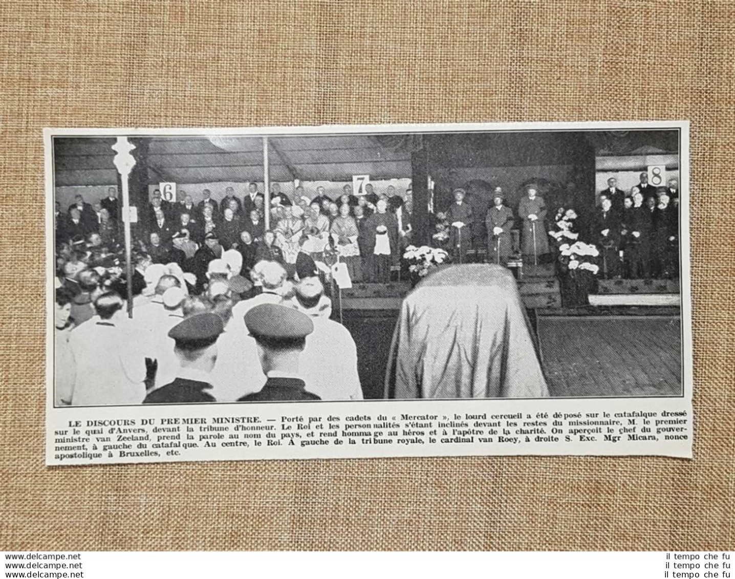 Anversa Rientro Patria Padre Damiano Veuster 1936 Cattedrale 1° Ministro Belgio - Andere & Zonder Classificatie