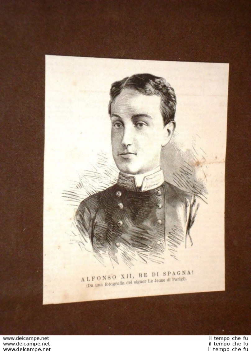 Il Re Di Spagna Nel 1875 Alfonso XII Di Borbone O Alfonso XII De Borbón - Before 1900