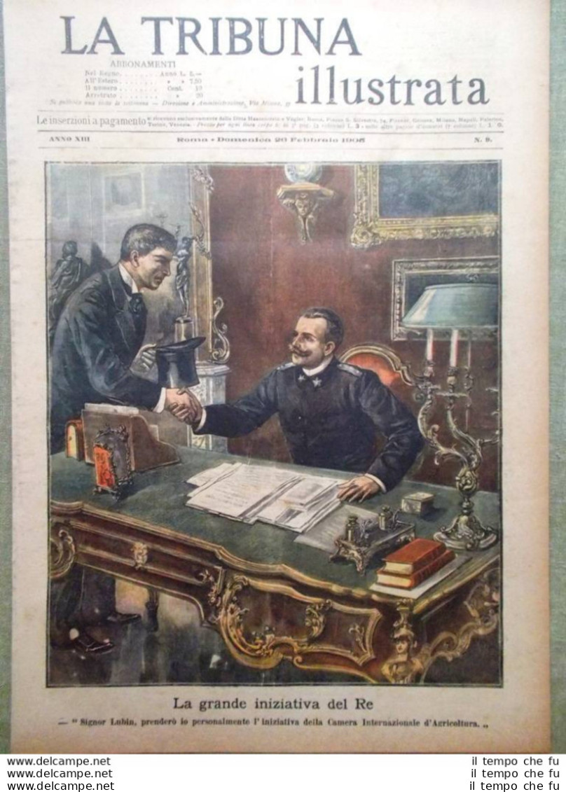 La Tribuna Illustrata 26 Febbraio 1905 Maksim Gorki David Lubin Agricoltura Re - Autres & Non Classés