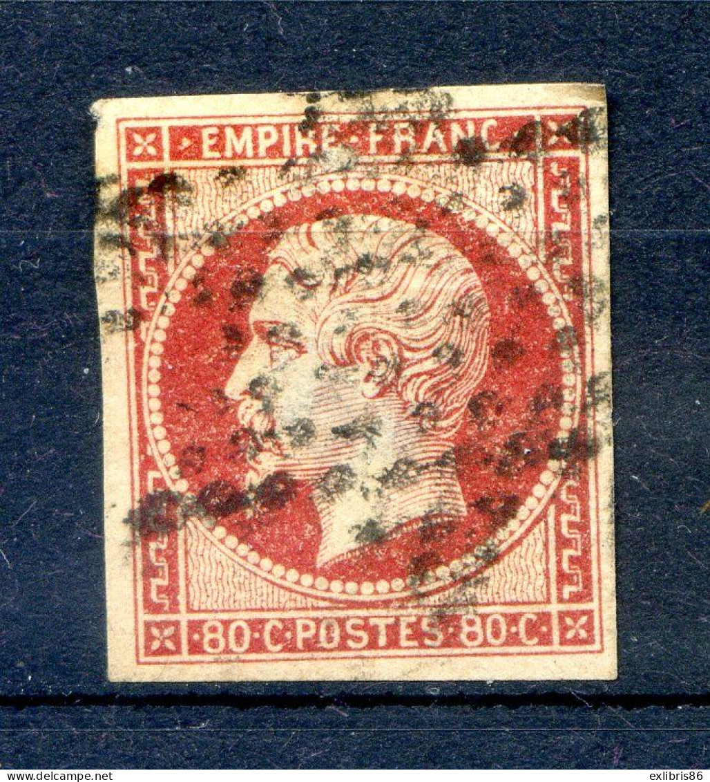 060524 TIMBRE FRANCE N° 17A    4 Marges  1 Petit Clair - 1853-1860 Napoléon III.