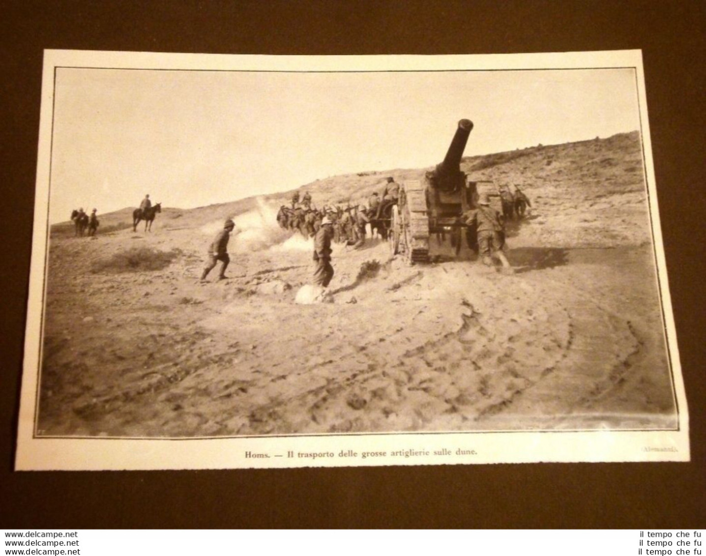 Spedizione D'Italia In Libia Nel 1912 Trasporto Della Grossa Artiglieria A Homs - Other & Unclassified