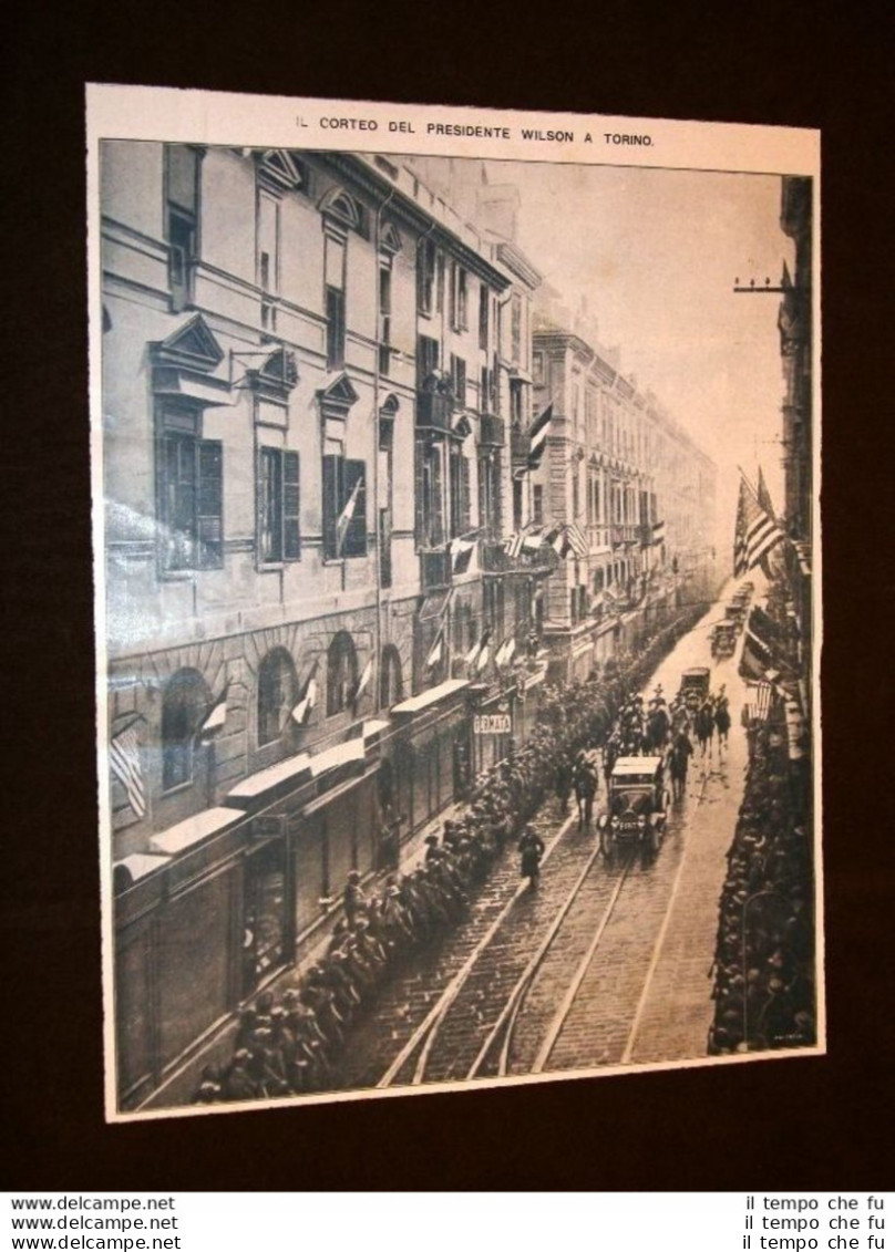 Torino Nel 1919 Corteo Del Presidente Wilson + San Paolo Fazenda Martinho Prado - Autres & Non Classés