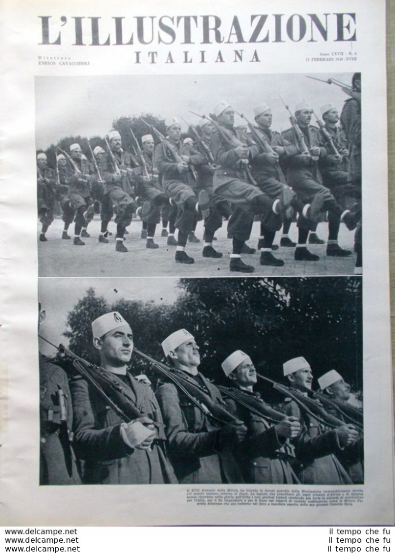L'Illustrazione Italiana 11 Febbraio 1940 WW2 Valamo Boggiano Guerra Asia Astra - Altri & Non Classificati