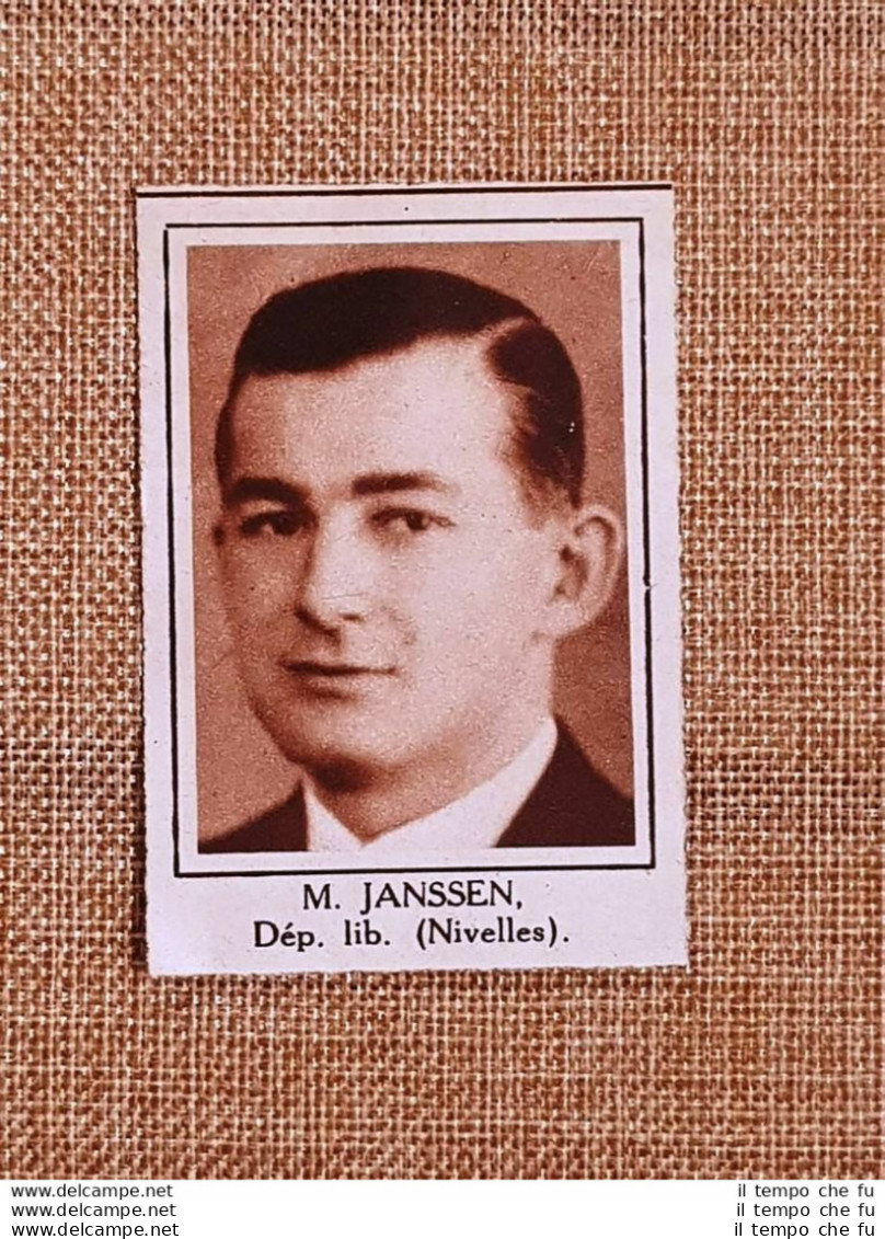 Parlamentare M. Janssen Nivelles Elezioni Del 24 Maggio 1936 - Other & Unclassified