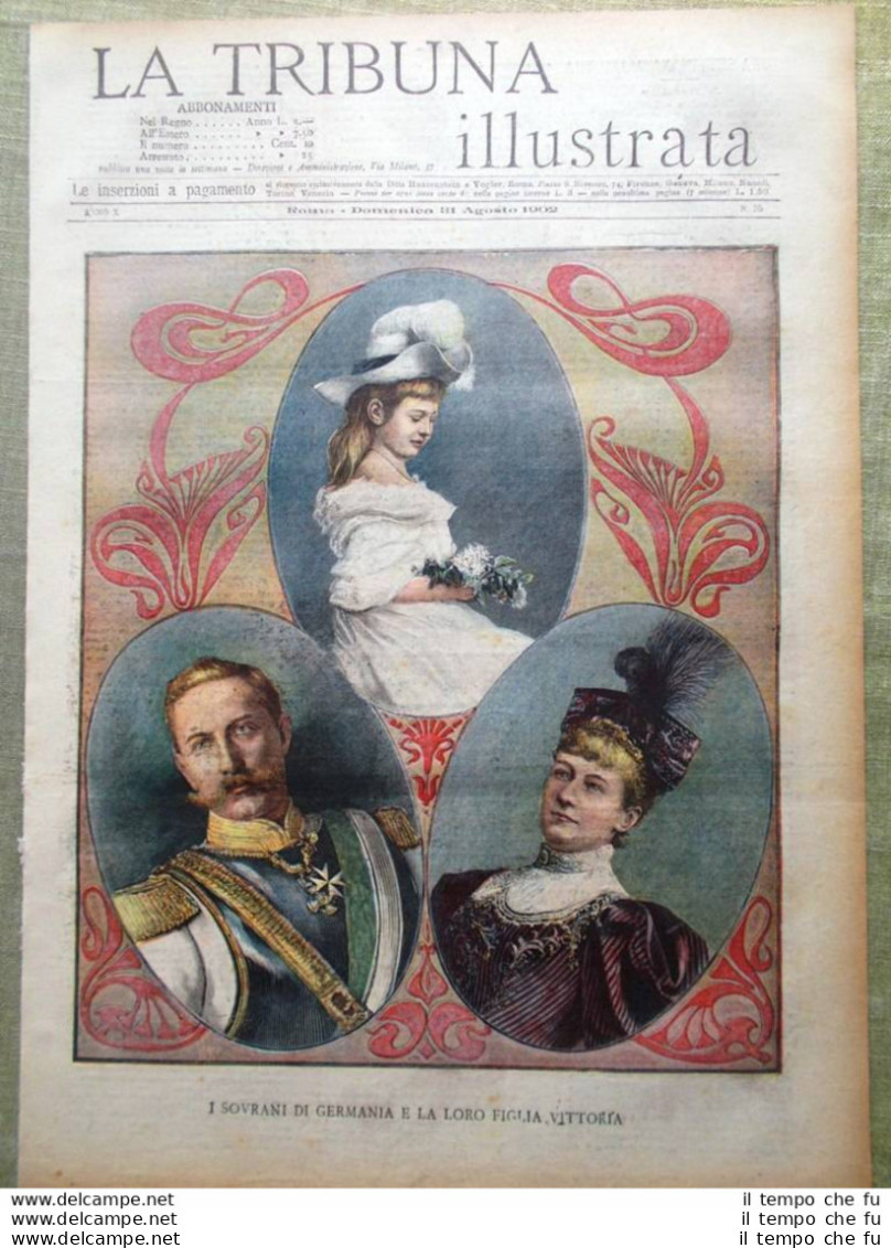 La Tribuna Illustrata 31 Agosto 1902 Bandito Lombardo Guglielmo Tunnel Umberto - Sonstige & Ohne Zuordnung