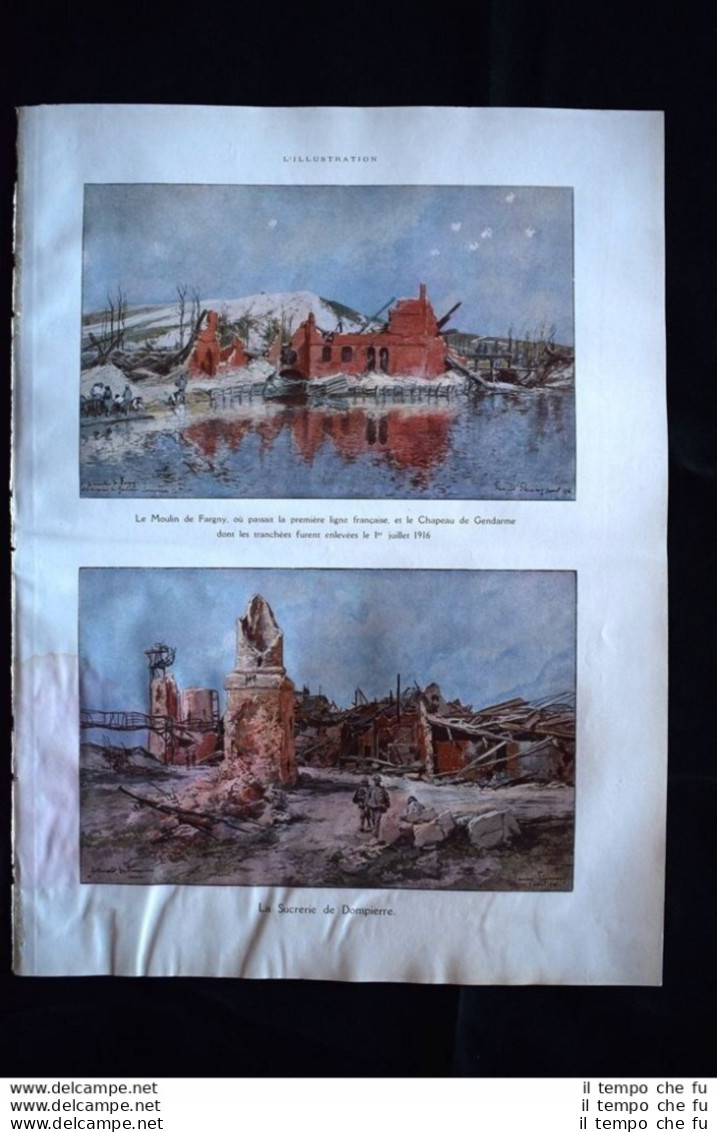 Dompierre, Rive De La Somme, Eglise De Frise, Cléry WW1 Guerra 1914 - 1918 - Altri & Non Classificati