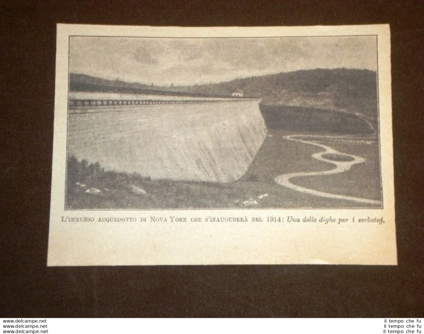 Immenso Acquedotto Di Nova York O New York Inaugurato Nel 1914 - Altri & Non Classificati