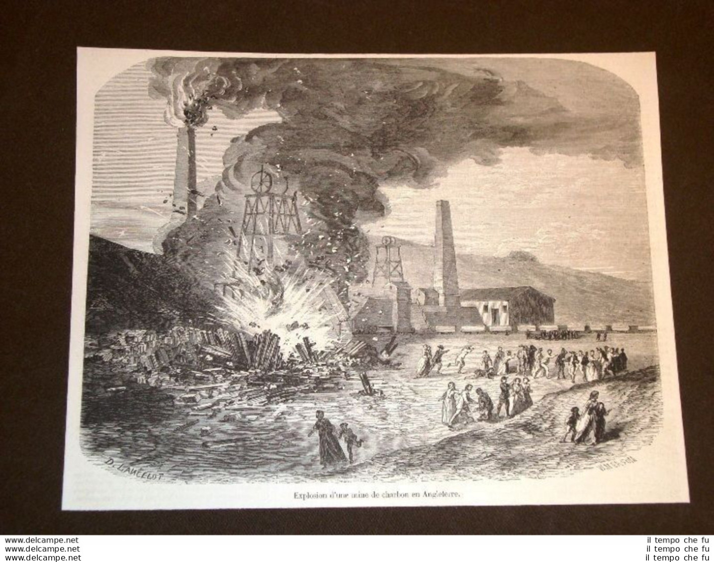 Catastrofe Del 1857 Esplosione Di Una Miniera Di Carbone In Inghilterra - Vor 1900