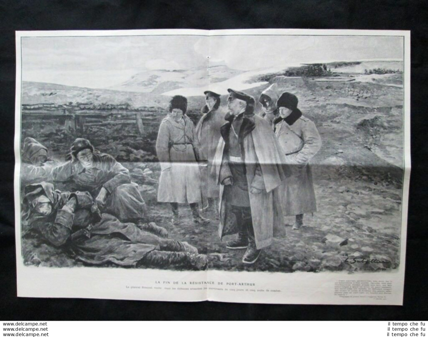 Fine Della Resistenza Di Port Arthur,Cina+Vladivostok+Ginevra Stampa Del 1905 - Andere & Zonder Classificatie