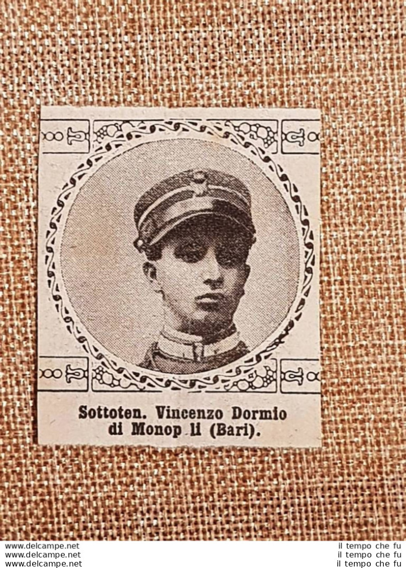 WW1 Prima Guerra Mondiale 1914-1918 Caduto Per Patria Vincenzo Dormio Monopoli - Autres & Non Classés