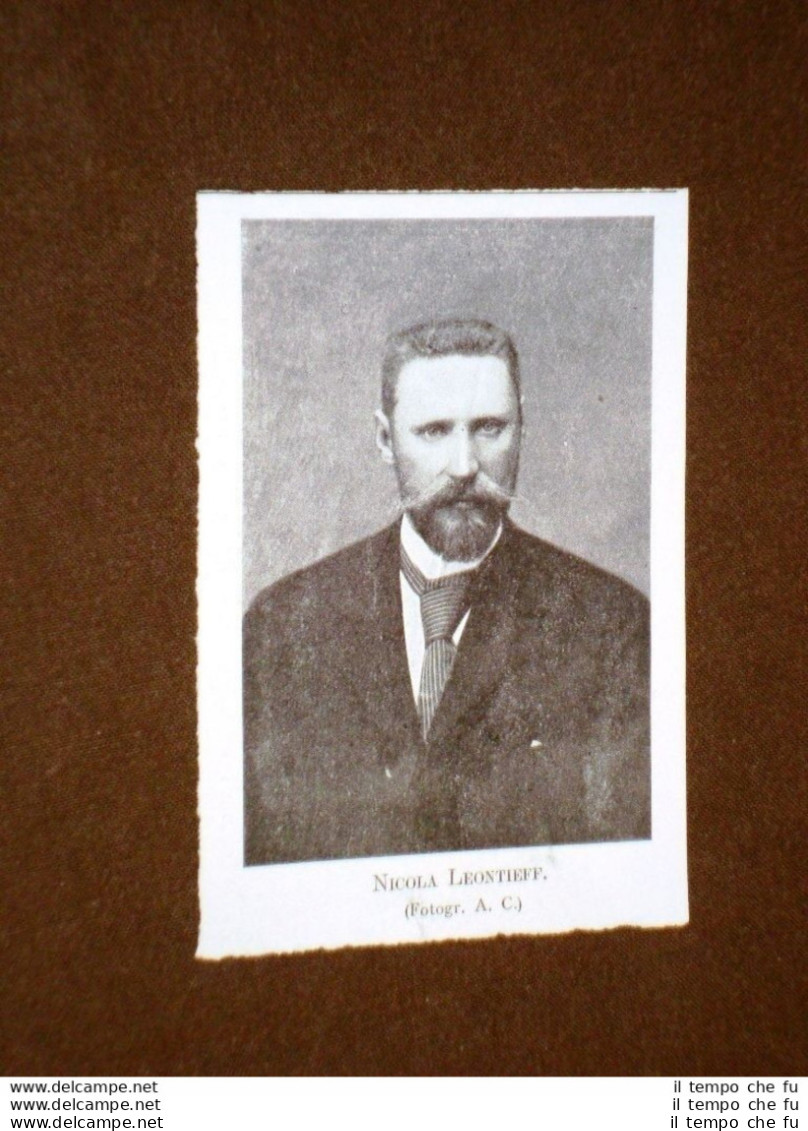 Nicola Leontieff O Leontiev Nel 1897 - Autres & Non Classés