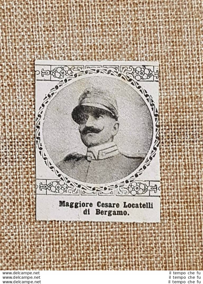 WW1 Prima Guerra Mondiale 1914-1918 Caduto Per Patria Cesare Locatelli Bergamo - Other & Unclassified