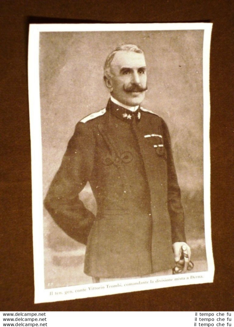 Spedizione D'Italia In Libia Nel 1911 Tenente Generale Conte Vittorio Trombi - Altri & Non Classificati