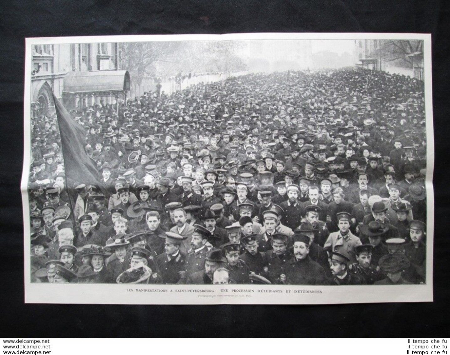 Manifestazione Imperiale (31 Ottobre 1905) A San Pietroburgo Stampa Del 1905 - Otros & Sin Clasificación
