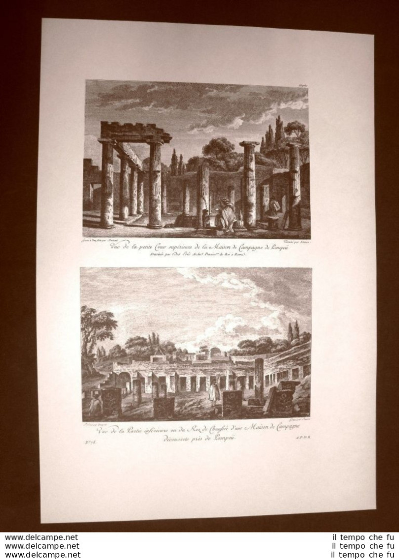 Pompei La Casa Di Campagna O Villa Di Diomede Voyage Pittoresque Di Saint Non - Andere & Zonder Classificatie