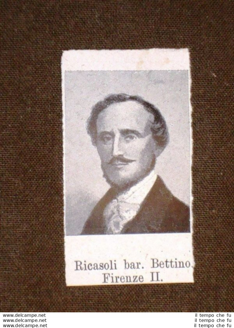 Deputato Nel 1861 Bettino Ricasoli Di Firenze E Napoleone Scrugli Di Tropea - Altri & Non Classificati