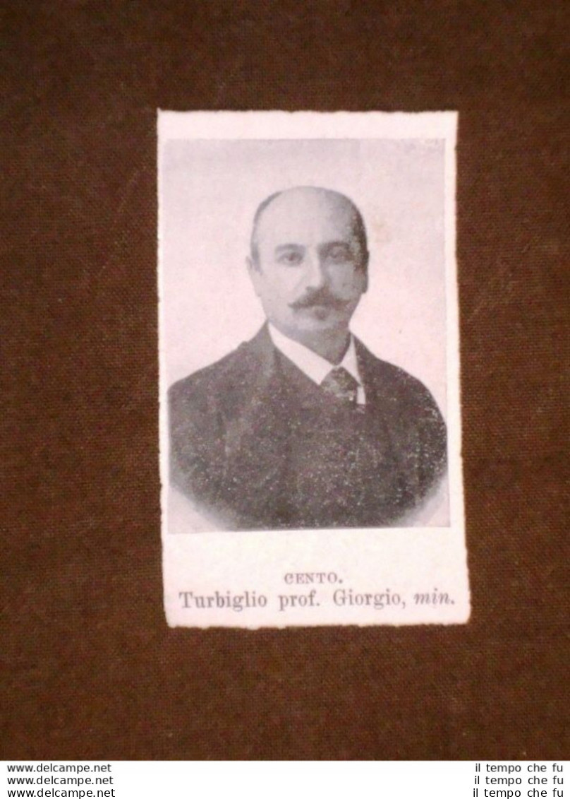 Deputato Nel 1909 Turbiglio Giorgio Di Cento E Podrecca Guido Di Budrio - Andere & Zonder Classificatie