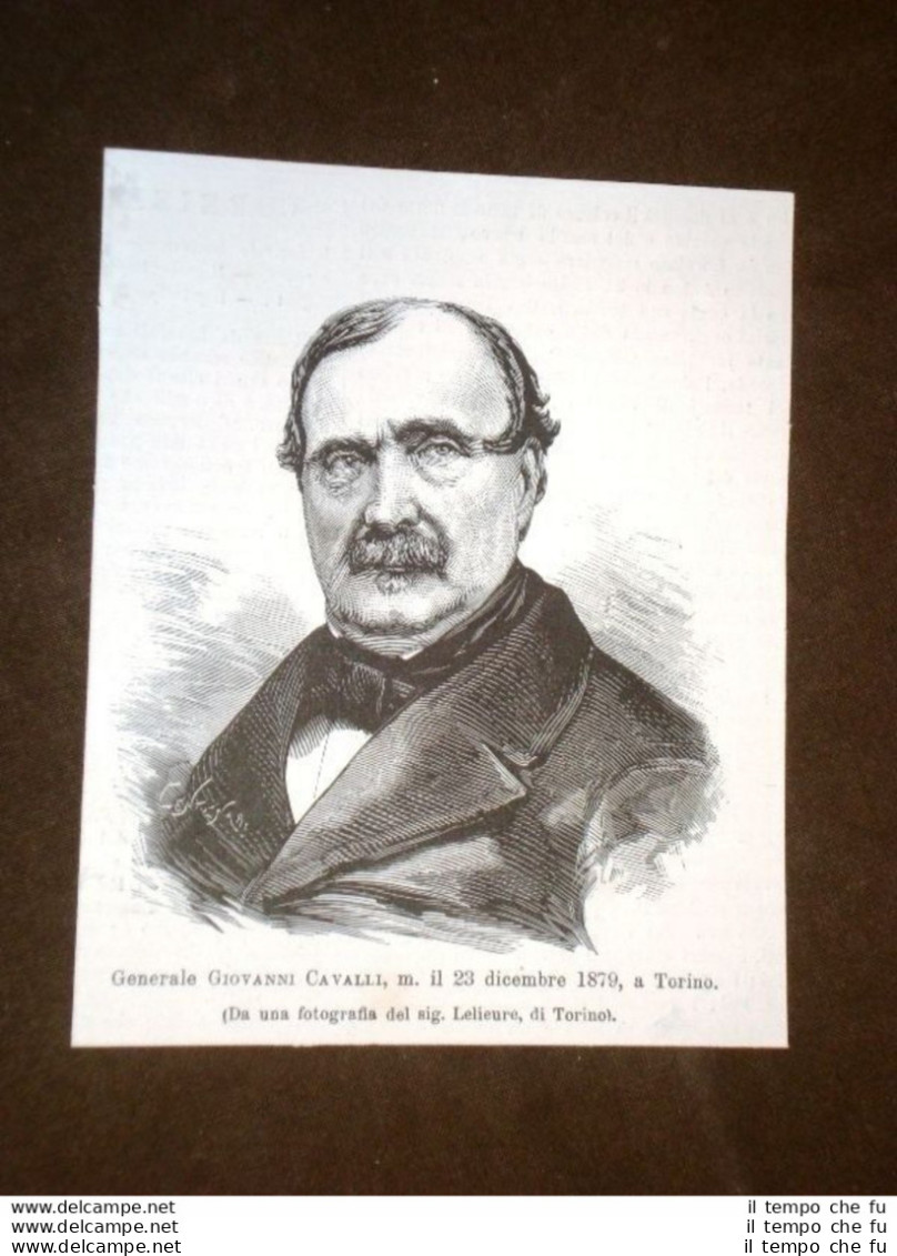 Generale Giovanni Cavalli Di Novara Direttore Della Regia Fonderia - Avant 1900