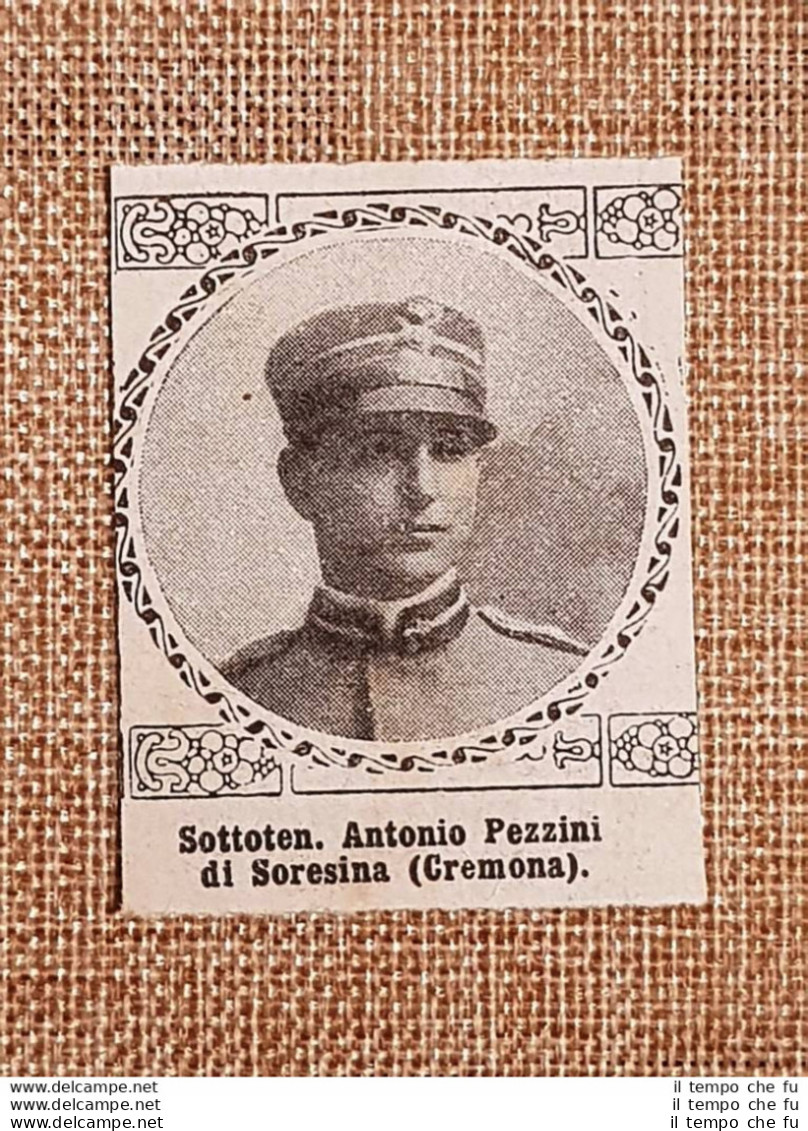 WW1 Prima Guerra Mondiale 1914-1918 Caduto Per Patria Antonio Pezzini Soresina - Andere & Zonder Classificatie