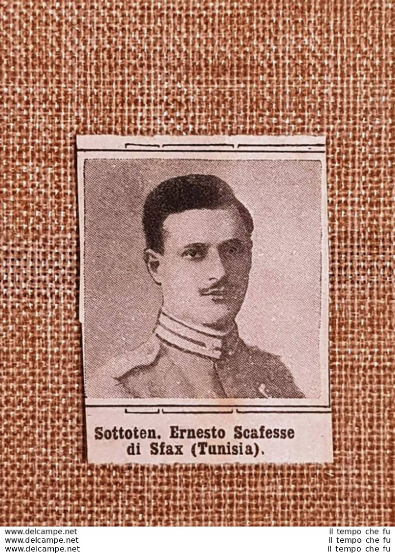 WW1 Prima Guerra Mondiale 1914-1918 Caduto Per La Patria Ernesto Scafesse Sfax - Andere & Zonder Classificatie