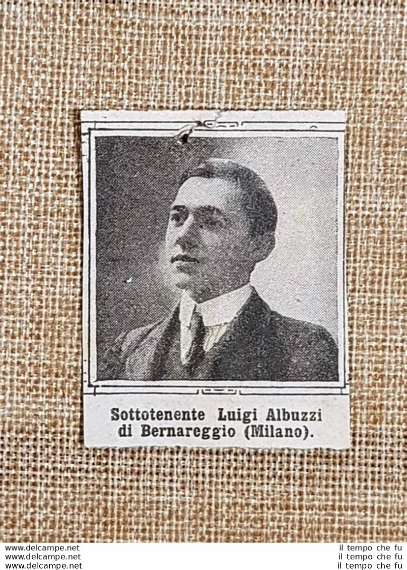 WW1 Prima Guerra Mondiale 1914-1918 Caduto Per Patria Luigi Albuzzi Bernareggio - Otros & Sin Clasificación