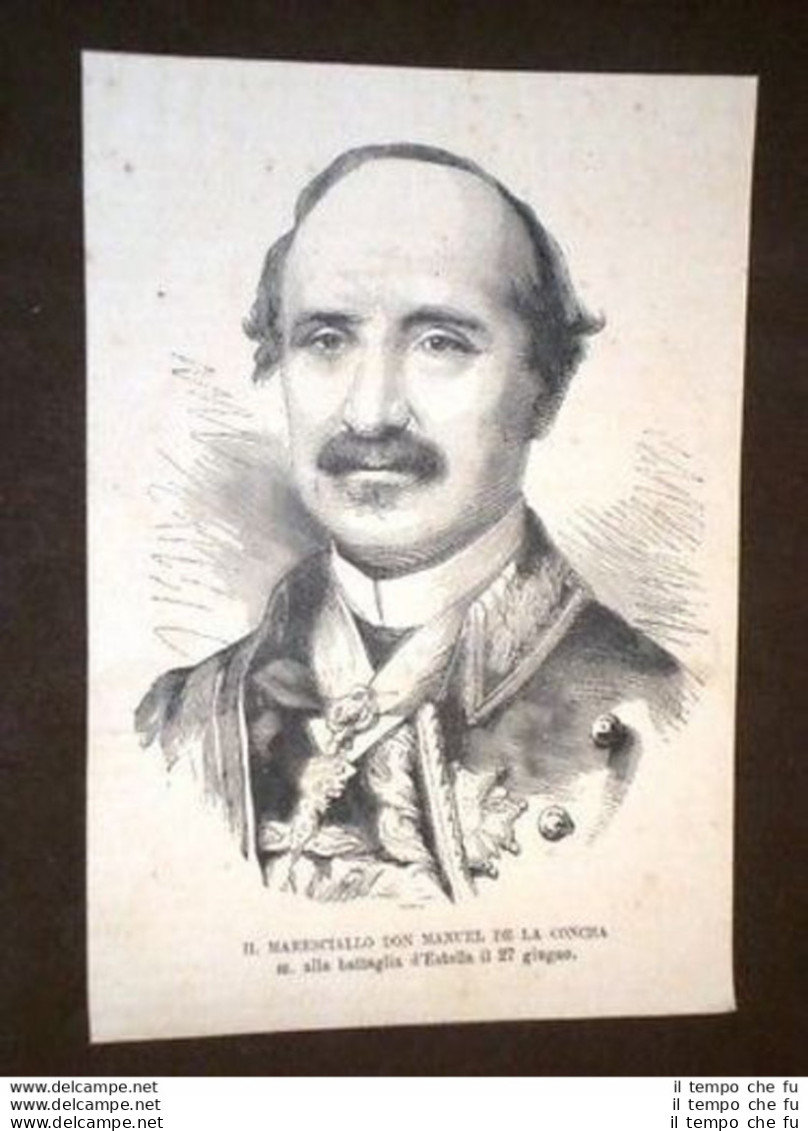 Maresciallo Don Manuel De La Concha Spagna - Ante 1900