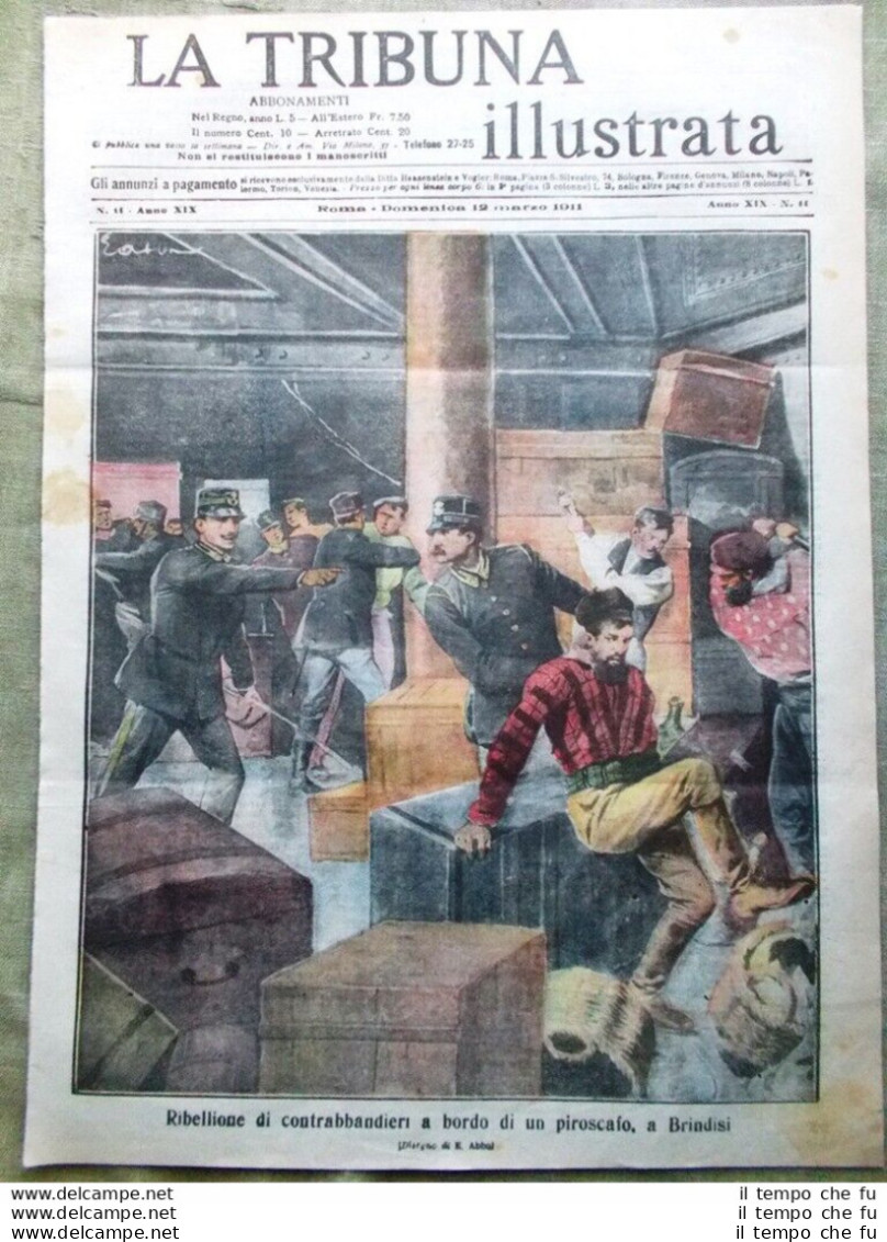 La Tribuna Illustrata 12 Marzo 1911 Bernstein Fogazzaro Spiritismo Cina Trigona - Altri & Non Classificati