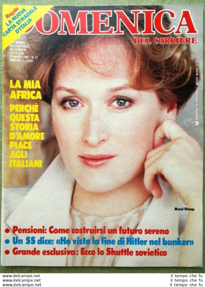 La Domenica Del Corriere 29 Marzo 1986 La Mia Africa Oliva Alboreto Cutolo Boxe - Altri & Non Classificati