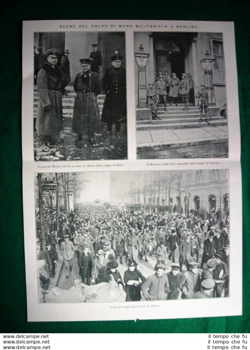 Nel 1920 Berlino Colpo Di Mano Militarista Gen. Marker Truppe Di Luttwitz - Sonstige & Ohne Zuordnung