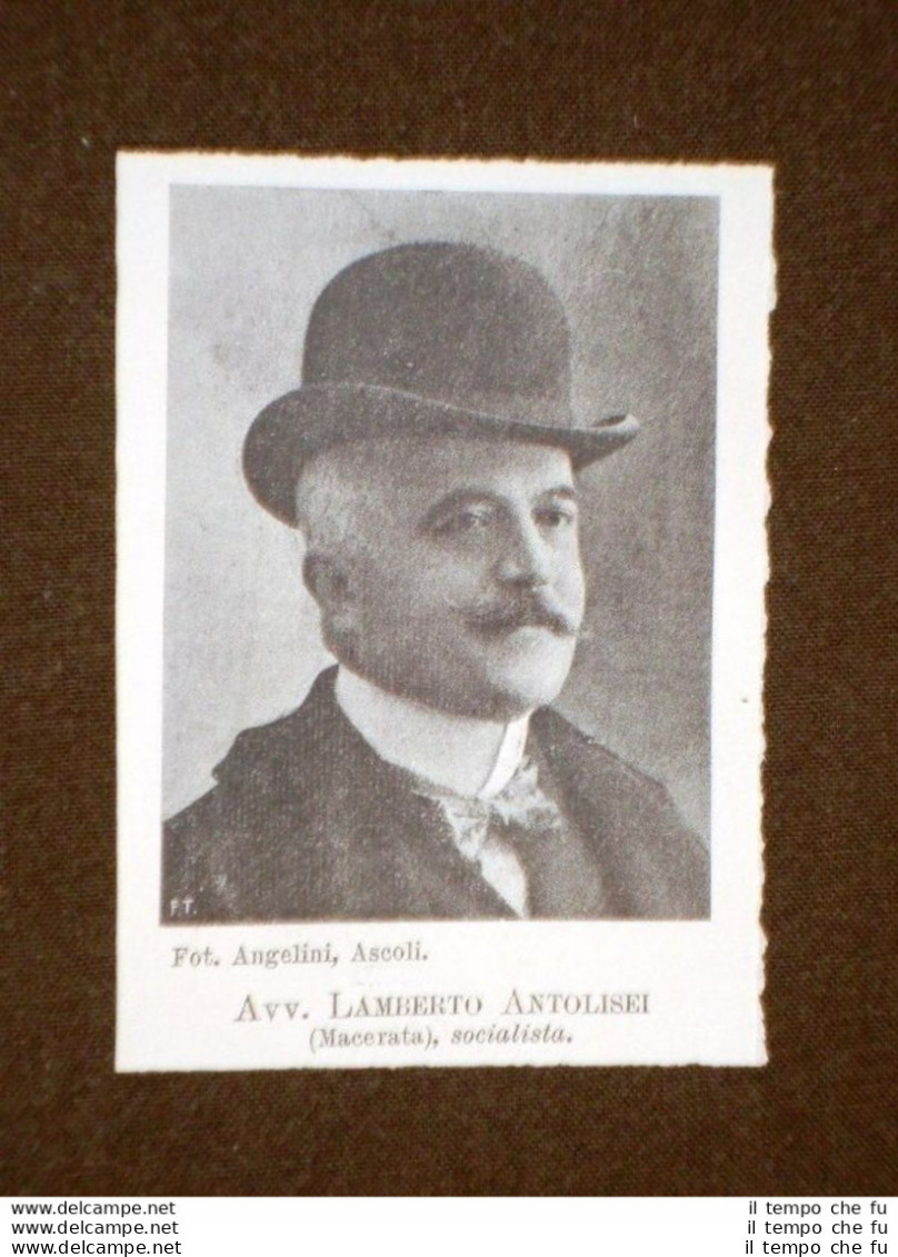 Deputato In Italia Nel 1904 Avvocato Lamberto Antolisei Di Macerata - Other & Unclassified