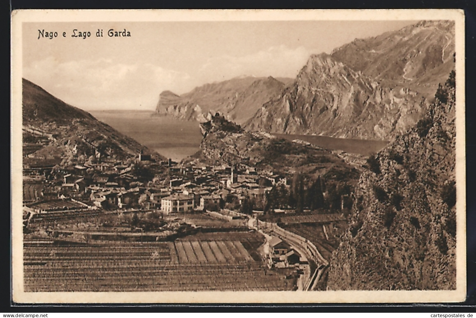 Cartolina Nago /Lago Di Garda, Panorama  - Altri & Non Classificati