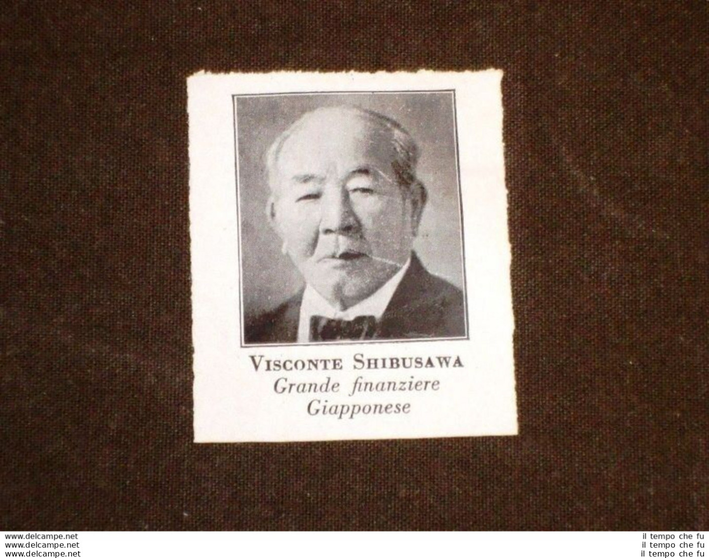 Visconte Shibusawa Nel 1931 Grande Finanziere Del Giappone - Andere & Zonder Classificatie