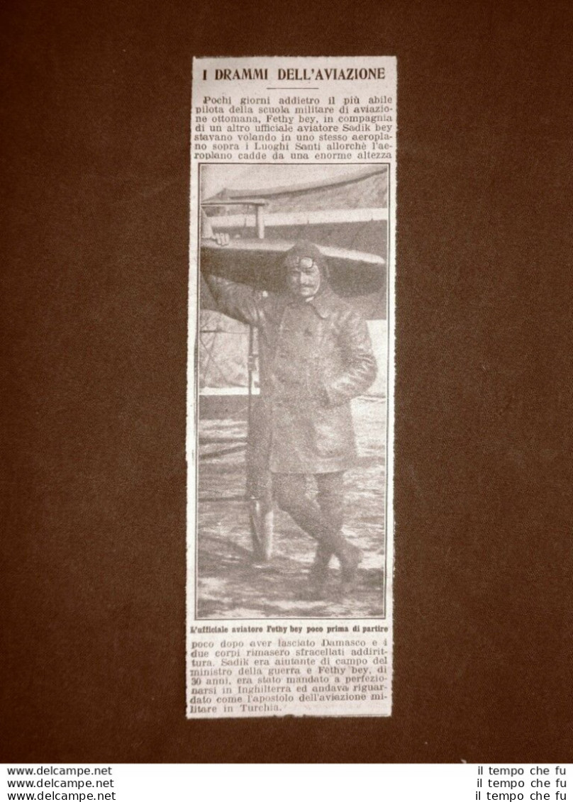 Aviatori Fethy Bey E Sadik Bey Caduti E Morti Nei Pressi Di Damasco Nel 1914 - Other & Unclassified