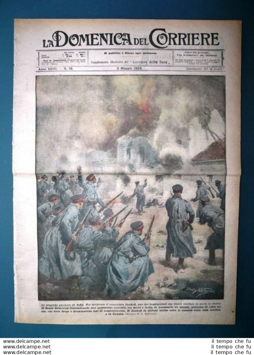 La Domenica Del Corriere 3 Maggio 1925 Sofia Jankoff Bombardieri Atlanta - Autres & Non Classés