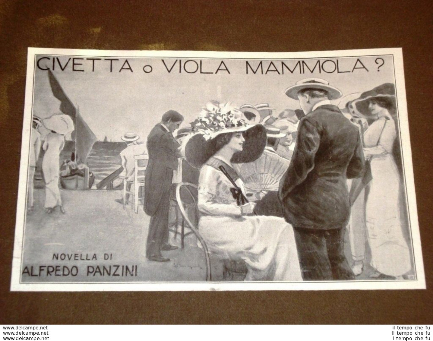 Pubblicità D'Epoca Dei Primi Del 1900 Civetta O Viola Mammola? Alfredo Panzini - Altri & Non Classificati