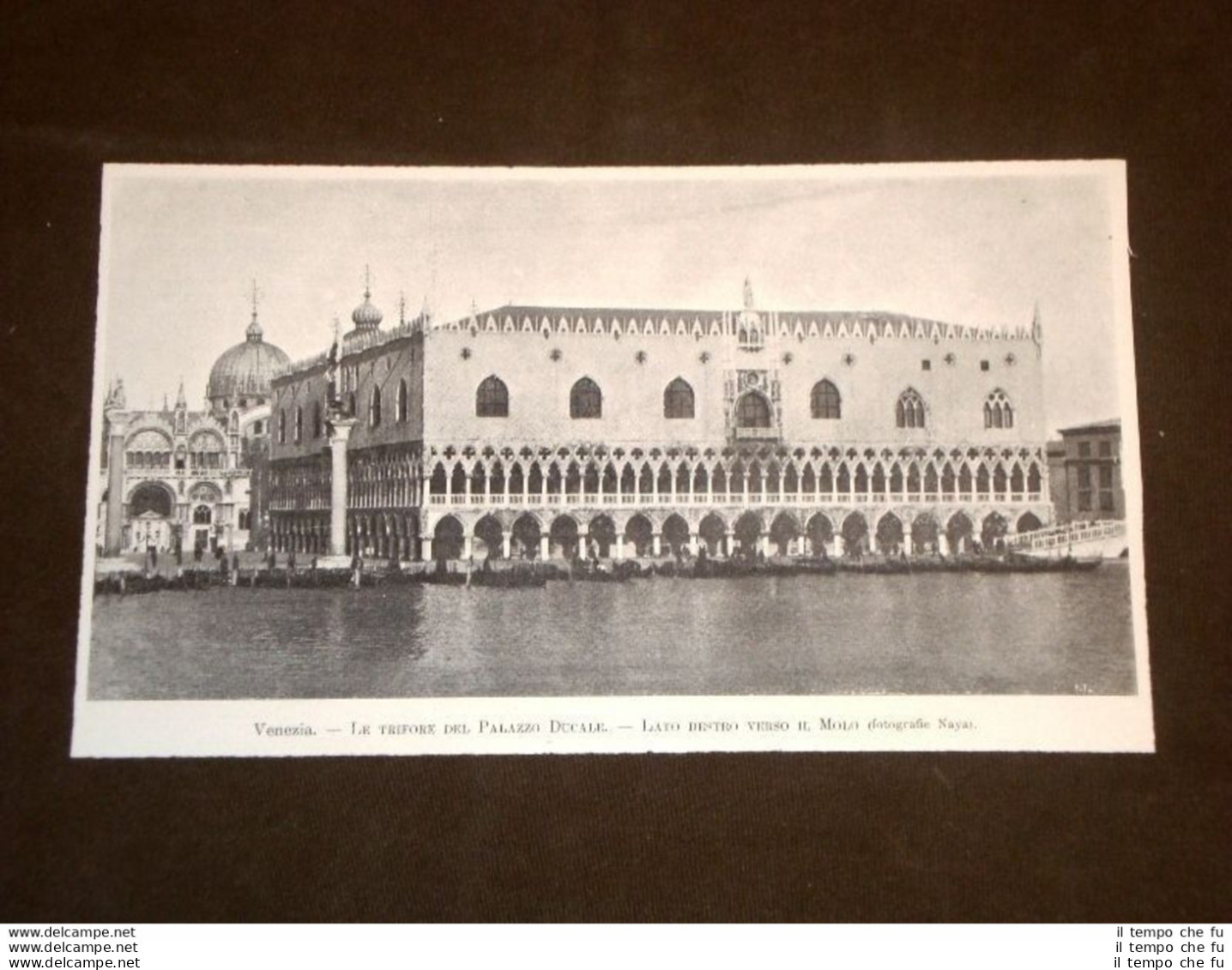 Venezia Le Trifore Del Palazzo Ducale Lato Destro Verso Il Molo - Avant 1900