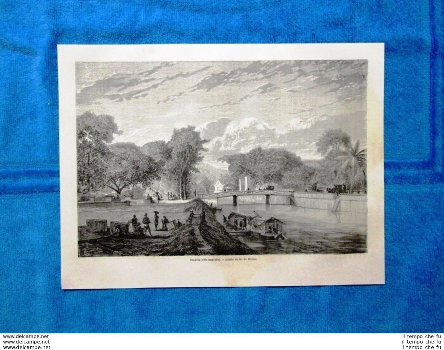 Gravure Année 1864 - Batavia (ville Nouvelle) (USA) Batavia (città Nuova) - Voor 1900