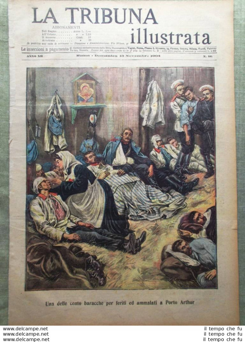La Tribuna Illustrata 13 Novembre 1904 Sempione A Briga Port Arthur Domodossola - Sonstige & Ohne Zuordnung