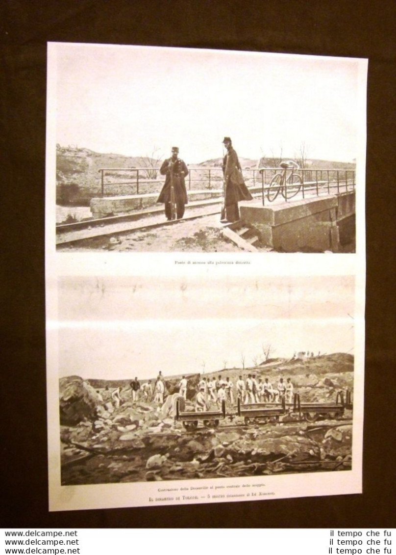 Disastro Scoppio Della Polveriera Di Tolone 5 Marzo 1899 Ponte E Decauville - Voor 1900