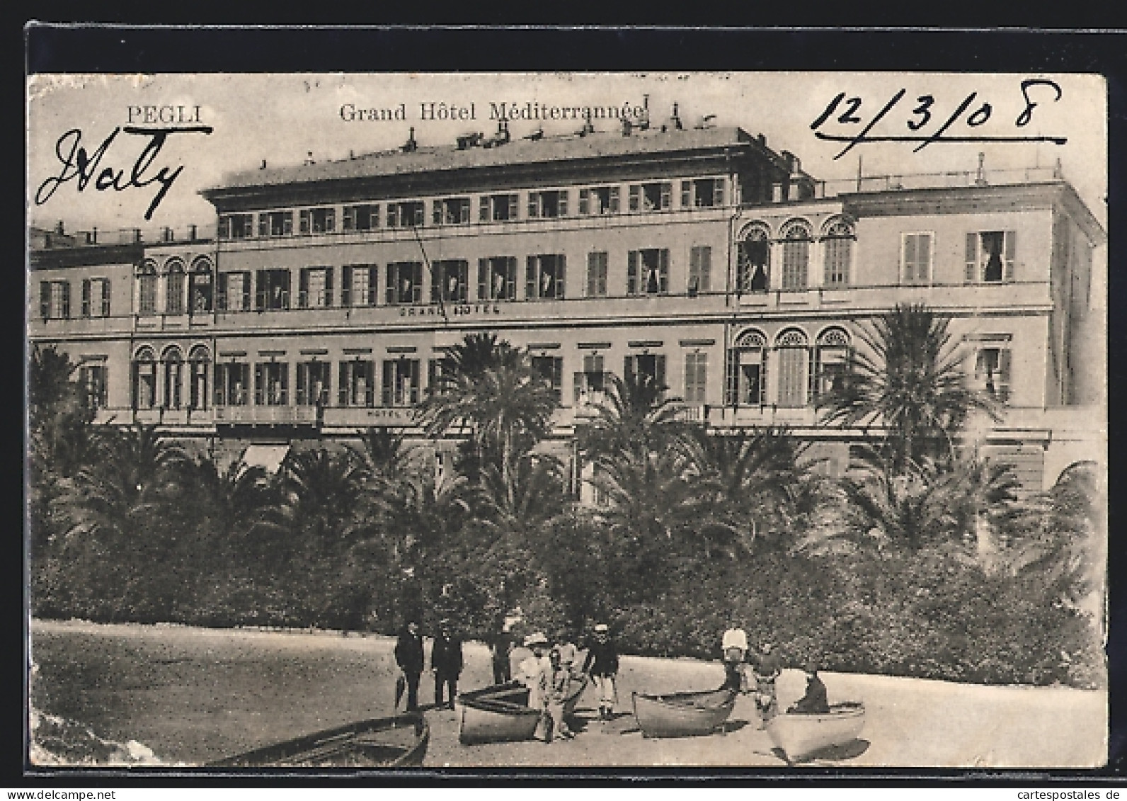 Cartolina Pegli, Grand Hotel Méditerrannée  - Autres & Non Classés
