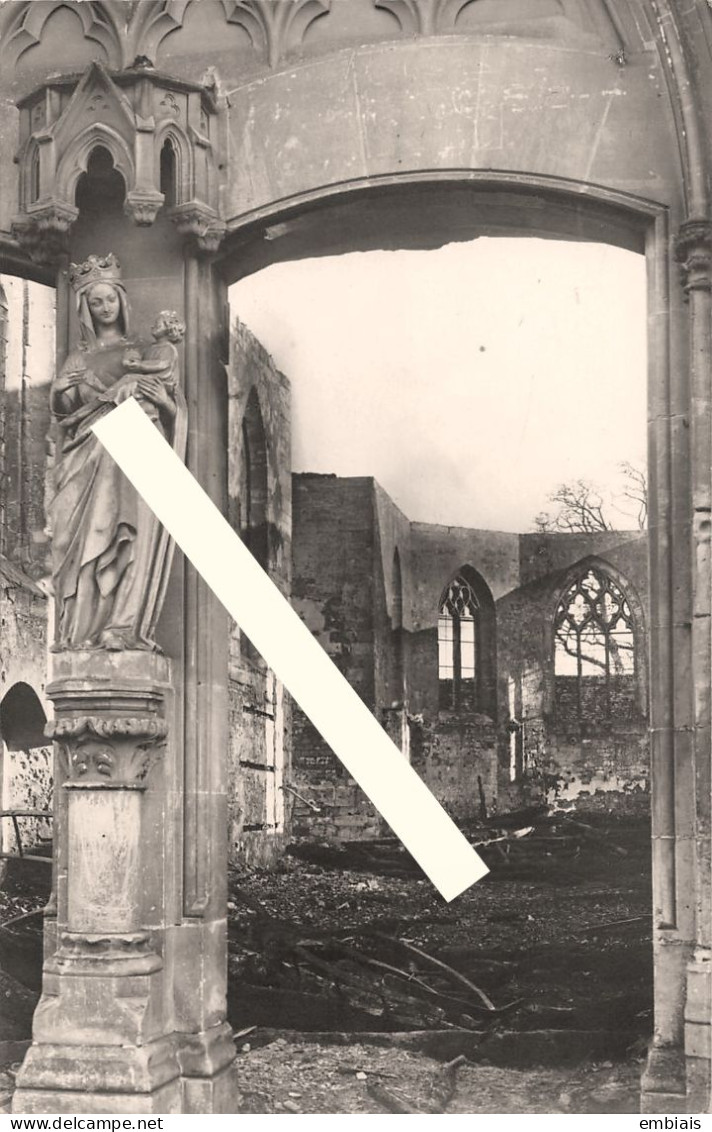 27 ÉTREPAGNY - Carte Photo Des Ruines De L'église Après L'incendie De 1929 - Andere & Zonder Classificatie