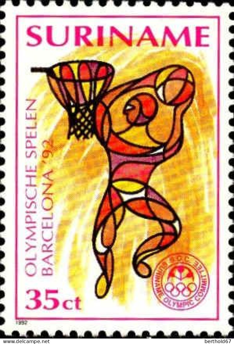 Suriname Poste N** Yv:1255/1260 Jeux Olympiques D'été Barcelone - Sommer 1992: Barcelone