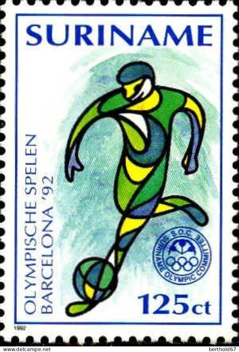 Suriname Poste N** Yv:1255/1260 Jeux Olympiques D'été Barcelone - Estate 1992: Barcellona