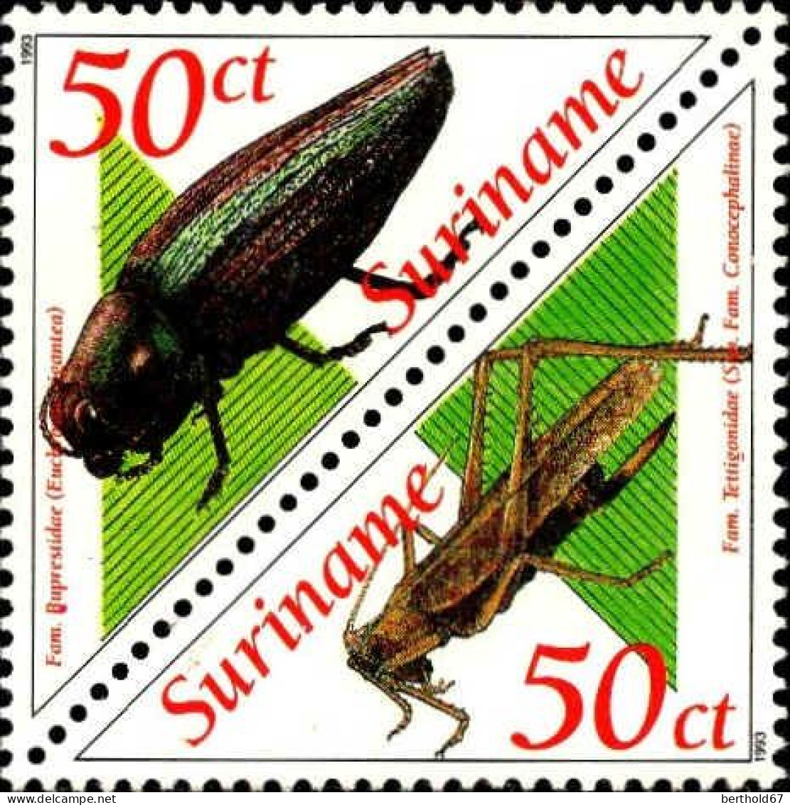 Suriname Poste N** Yv:1285/1296 Les Insectes - Autres & Non Classés