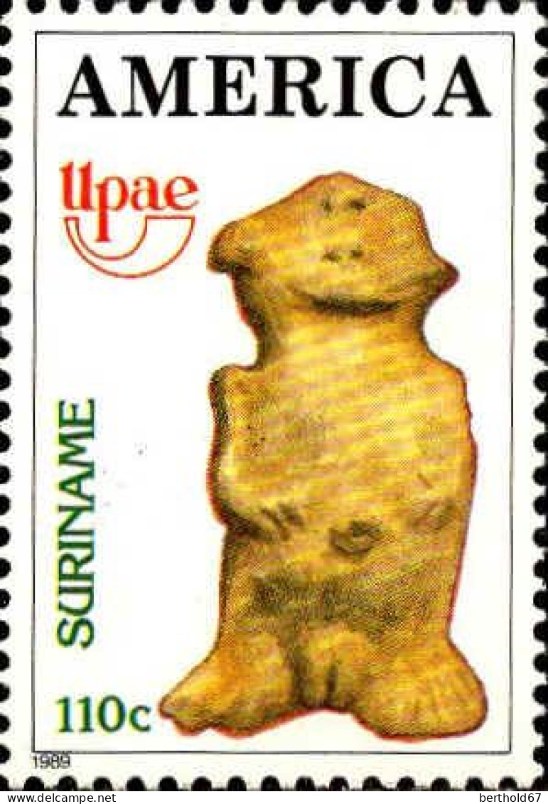 Suriname Poste N** Yv:1163/1164 America UPAE - Archeologie