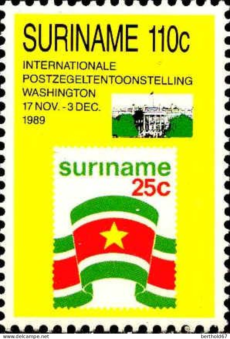 Suriname Poste N** Yv:1168/1170 Exposition Philatélique Washington - Filatelistische Tentoonstellingen