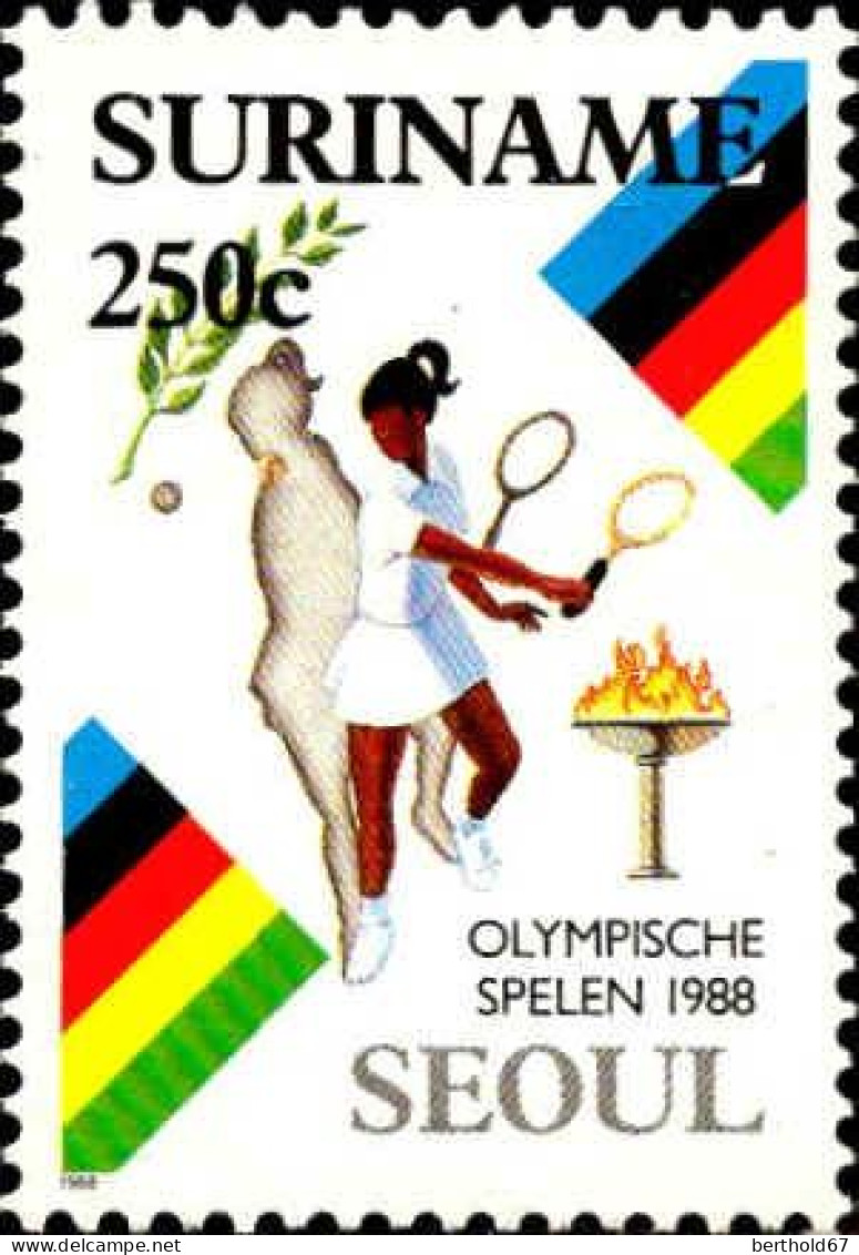 Suriname Poste N** Yv:1125/1128 Jeux Olympiques D'été Séoul - Ete 1988: Séoul