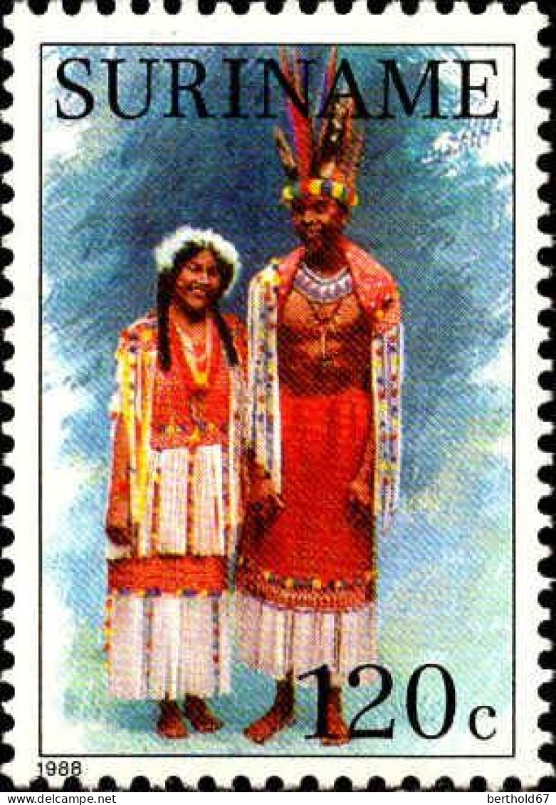 Suriname Poste N** Yv:1116/1121Traditions Costumes De Mariage - Kostüme