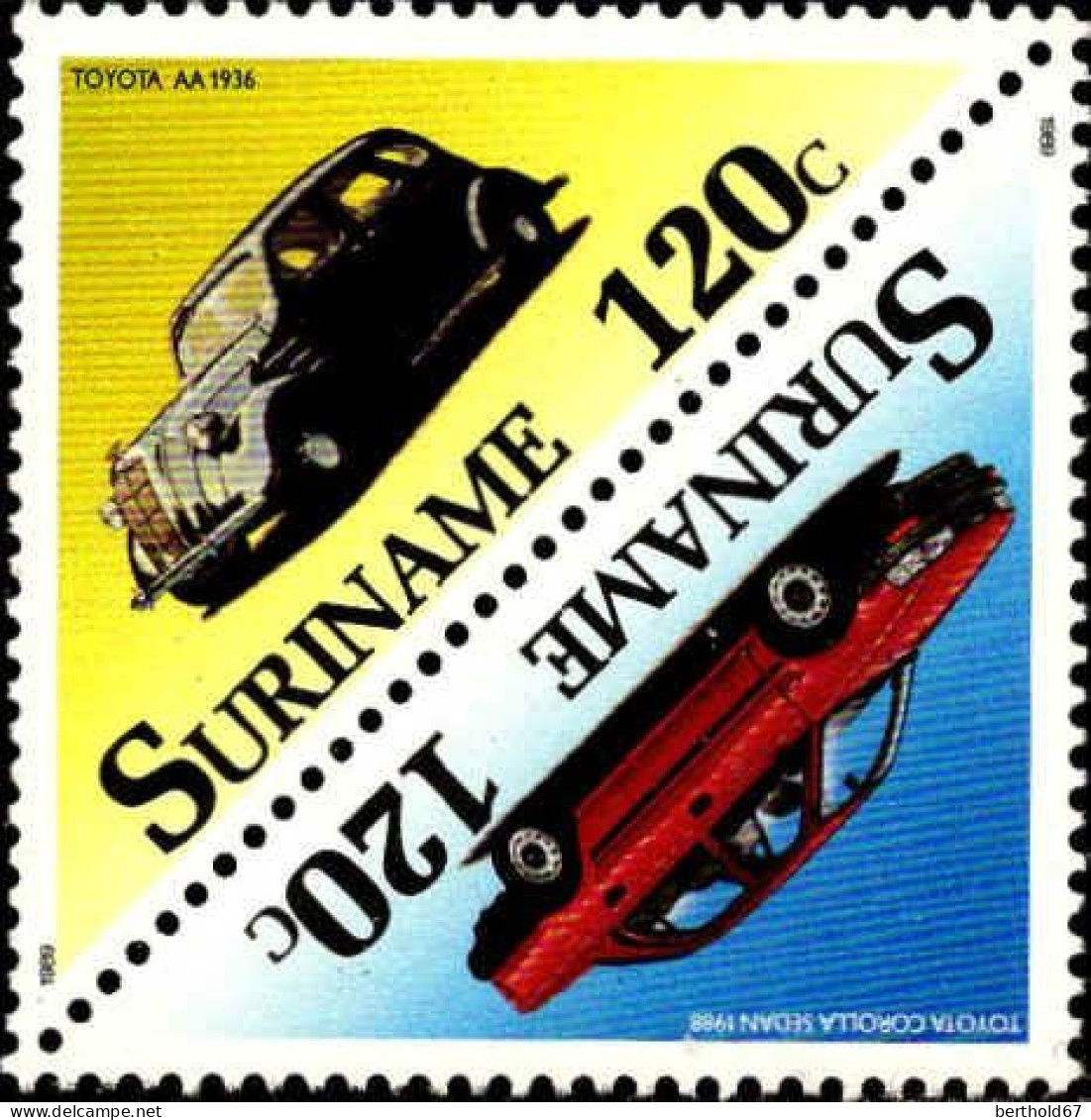 Suriname Poste N** Yv:1151/1162  Voitures - Auto's