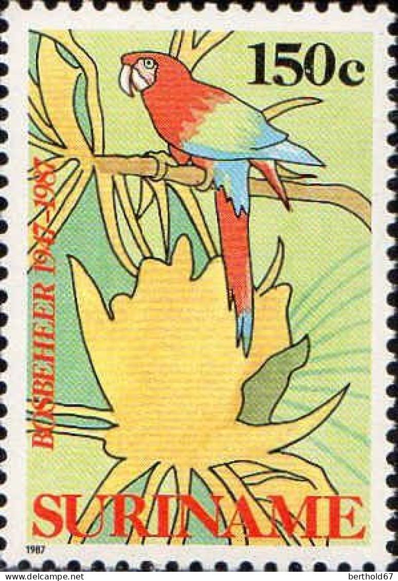 Suriname Poste N** Yv:1082/1084 40.Anniversaire De La Commission Nationale Des Forêts - Milieubescherming & Klimaat